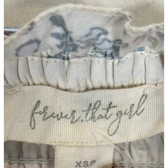 Forever That Girl White Pink Floral Strapless Dress Size XS #59599 - Picture 3 of 3